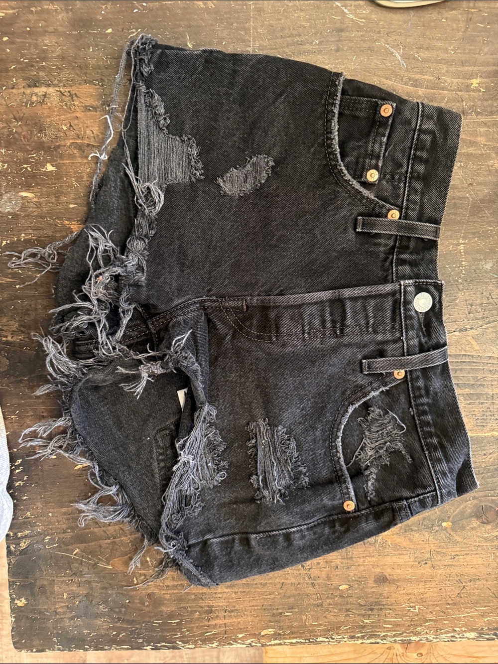 Levi's Black Washed Denim Jeans